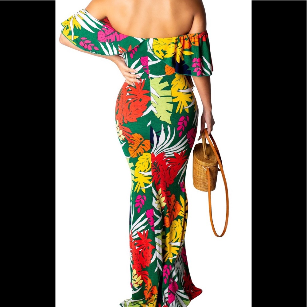 Princiana’s Off Shoulder Floral Maxi Dress - Picture 2 of 2